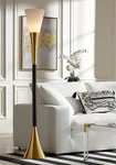 Possini Euro Design Piazza Mid Century Modern Glam Style Torchiere Floor Lamp 72. Fixed Price $666.99.