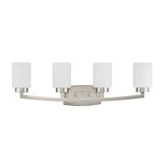 Sunset F22014-80 Hadley Four Light Vanity Bright Satin Nickel. Fixed Price $109.99.