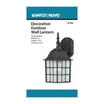 Nuvo 60-3482 Light 14" Outdoor Rustic Bronze Wall Fixture W/ Frosted Glass. Fixed Price $52.79.