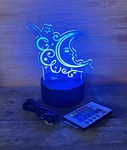 Crescent Moon Acrylic Night Light. Fixed Price $23.99.