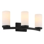Design House Desta 3-LIGHT Transitional Glass Vanity Bar In Matte Black. Fixed Price $124.99.