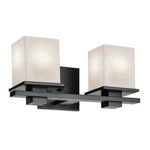 Kichler 45150 Tully 2 Light 15"W Vanity - Black. Fixed Price $264.99.