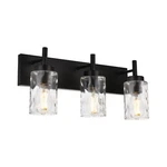 Bonlicht Vanity Fixtures 3 Modern Wall Sconces Lighting Black Bat.... Fixed Price $160.03.