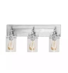 Hampton Bay Regan 21" 3-LIGHT Brushed Nickel Vanity See Picture. Fixed Price $32.00.