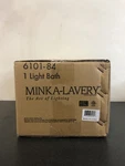 Minka Lavery 1 Light Bathroom Sconce From The Parsons Studio Collection. Fixed Price $85.99.