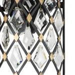 Varaluz Windsor Light Crystal Sconce/bath, Carbon/havana Gold - 345W02CBHG. Fixed Price $607.20.