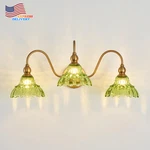 Vanity 3-LIGHT Lighting Fixture Green Wall Sconces For Living Room Hallway. Fixed Price $86.88.