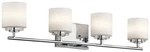 Kichler 45503CH Hara 4-LIGHT Bath Vanity In Chrome. Fixed Price $404.99.