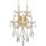 Crystorama 4425-GD-CL-MWP Maria Theresa Wall Sconce Gold. Fixed Price $398.00.