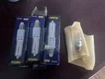 Satco S3162 50 Watt 120V E11 Base Clear Light Bulbs. Fixed Price $19.00.