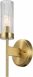 Electric 65000103 1-LIGHT Wall Sconce, Matte Brass, Ribbed Clear Glass Shade,. Fixed Price $67.99.