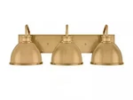 Hampton Bay Tallulah 24 In. 3-LIGHT Gold Bathroom Vanity. Fixed Price $69.99.