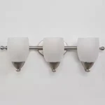 Yosemite Home Decor Mirror Lake 3-LIGHT Brushed Nickel Bathroom Vanity. Fixed Price $79.99.