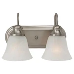 Sea Gull Windgate Light GU24 12 Inch Brushed Nickel Bath Vanity, 44940BLE-962. Fixed Price $59.97.