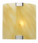 Lite Source LS-1395 Amber Nimbus Light 8 Inch Polished Steel Sconce Wall. Fixed Price $25.95.