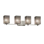 Justice Wire Glass Era Lt Bath Bar, Brushed Nickel WGL-8444-15-GRCB-NCKL. Fixed Price $390.00.