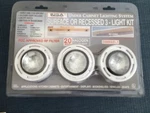 Lusa Under Cabinet Lighting System 3-LIGHT Kit 20-WATT Halogen Dimmable New. Fixed Price $38.00.