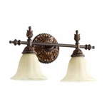Quorum International 5157-2 Silver Rio Salado 2-LIGHT Bathroom Vanity. Fixed Price $199.00.
