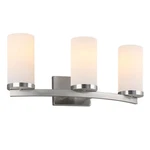 Aubrey Vanity In Brushed Nickel 3LIGHT. Fixed Price $124.80.