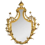 Very Fine Gilt-bronze Ormolu Girandole Mirror By Edward F. Caldwell & Co.. Fixed Price $16500.00.