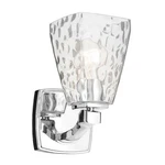 Marant 1 Light Wall SCONCE-9.5 Inch Tall And Wide-chrome Finish-clear. Fixed Price $129.99.