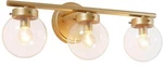 Lnc Home Gold 3-LIGHT Vanity With Orb Glass Shades, A03595. Fixed Price $19.99.