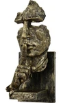 Antsds Retro Decor Wall Sconce Thinker Statue Face Bronze Light Gothic. Fixed Price $140.00.