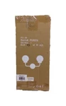 Jonathan Y Caleb 2-LIGHT 18 In. Chrome/black Brass Wall Sconce. Fixed Price $41.45.