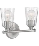 Nuvo 60/7182 Bransel 2-LIGHT Vanity Fixture, Brushed Nickel. Fixed Price $87.99.