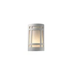 Justice Design Ambiance Craftsman Sconce, Open Top/bot, Bisq, Wht, Incan. Fixed Price $230.00.