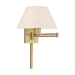 Livex Lighting 40038-01 Swing Arm Wall Lamps Antique Brass. Fixed Price $269.90.