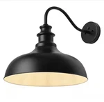 Aiwen Black Gooseneck Outdoor Barn Light Dusk To Dawn Wall Sconce. Fixed Price $99.00.