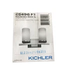 Kichler Crosby 45496NI 15IN 2-LIGHT Brushed Nickel Bathroom Vanity. Fixed Price $65.44.