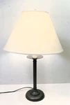 Hubbardton Forge 25" Simple Lines Table Lamp Natural Iron W/16" Conic Shade. Fixed Price $159.95.