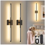 Doresshop Battery Operated Wall Sconces Set Of 2, Dimmable 29 Inch, Black. Fixed Price $66.58.