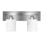 Partphoner 2-LIGHT Bathroom Vanity Fixture Over Mirror Modern Glass Shade. Fixed Price $79.29.