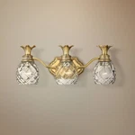 Hinkley Bath Plantation Medium Three Light Vanity 21" Burnished Brass. Fixed Price $479.00.