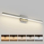 Joossnwell Brushed Nickel Bathroom Vanity Light Bar 5CCT Dimmable Li.... Fixed Price $114.37.