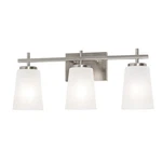 Afx Lighting Joanna 3 22" Vanity, Satin Nickel/white - JNNV2209MBSN. Fixed Price $107.20.