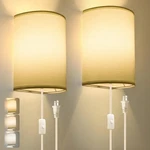 Plug Wall Sconce, 3 Color, Set Of Two, Industrial Lamp With White. Fixed Price $37.35.