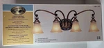 New Hampton Bay Caffe Patina 4 Light Vanity Fixture - Box. Fixed Price $160.00.