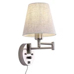 Affsure Bedside Wall Mount Light With Dimmable Switch And Usb Satin Nickel. Fixed Price $70.05.