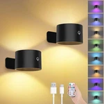 Lightess Battery Operated Wall Sconce Set Of 2, 5000MAH Rechargeable Sco.... Fixed Price $29.98.