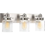 Progress Lighting Calhoun 21" 3-LIGHT Brushed Nickel Bathroom Vanity. Fixed Price $103.81.