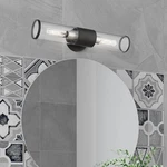 Livex Bancroft 18 1/2" High Black And Brushed Nickel Ada Wall Sconce. Fixed Price $139.96.