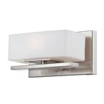 Designers Fountain Meridian Wall Sconce, Satin Platinum 6711-SP. Fixed Price $39.99.