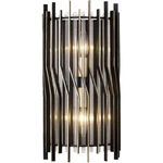 Varaluz 393W02MBFG Park Row Wall Sconce Matte Black And French Gold. Fixed Price $429.00.