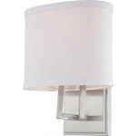Nuvo Lighting 60/4751 Gemini 8"W Bathroom Sconce - Nickel. Fixed Price $58.99.