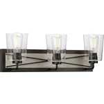 Progress Lighting P300231 Graphite Briarwood 3-LIGHT 25"W Bathroom Vanity. Fixed Price $148.36.