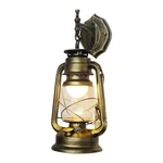Rustic Wall Sconce Lighting Lantern Mounted With Glass Lampshade Hallway. Fixed Price $27.67.